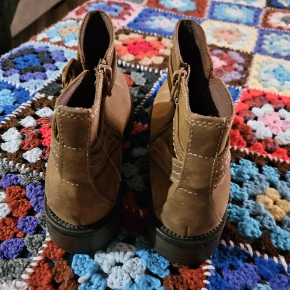 Clark's Taupe Maye Strap Boots - Picture 3 of 5